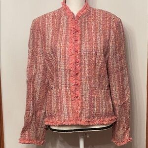 Apostrophe Pink Tweed Blazer